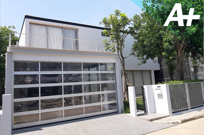 Fully glazed Hormann garage door